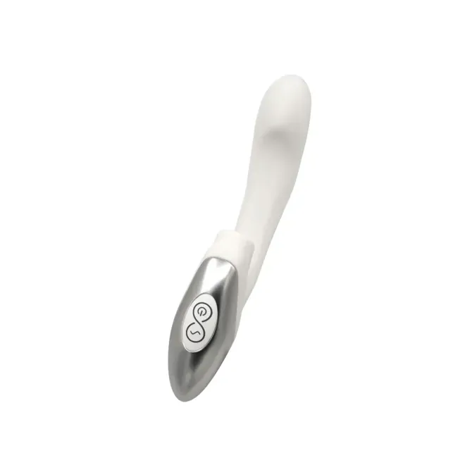 Rabbit vibrator Titanz 8, bele barve 2