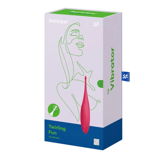 Točkovni stimulator Satisfyer Twirling Fun, rdeč 3