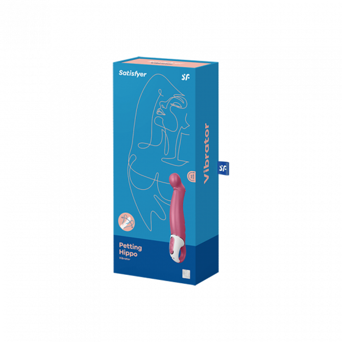 Vibrator Satisfyer Vibes Petting Hippo, 22,9 cm, USB-polnjenje, roza 5