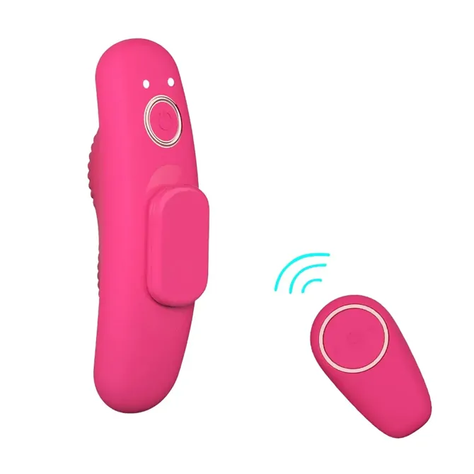 Vibrator za hlačke Mina Pink, 10 vibracijskih načinov, daljinsko upravljanje, magnetno USB polnjenje, silikonska površina, roza barve 5