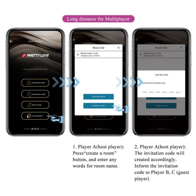 Vibrator za hlačke Pretty Love Mane App 3