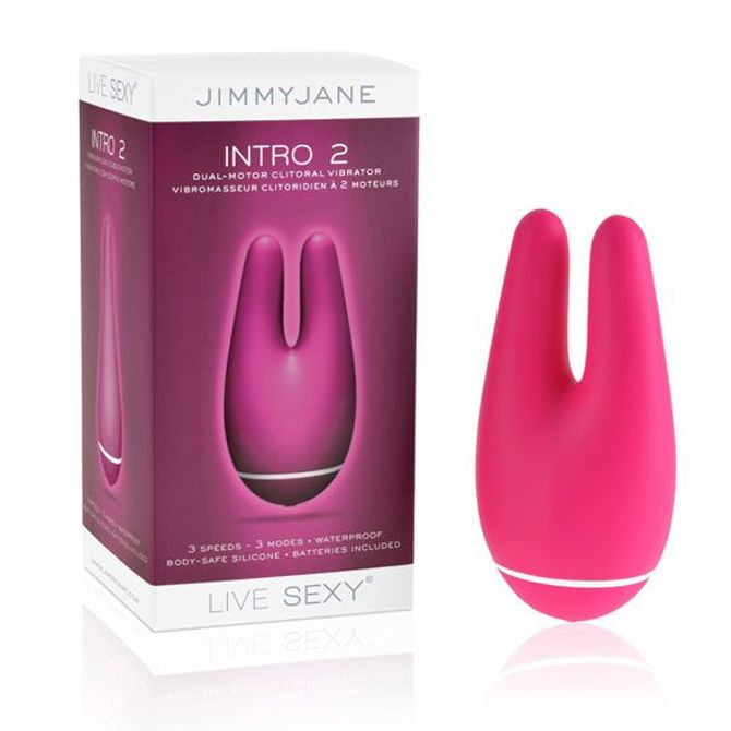 Vibrator za klitoris JimmyJane Intro 2 Dual Motor, 2 x AAA, roza 3