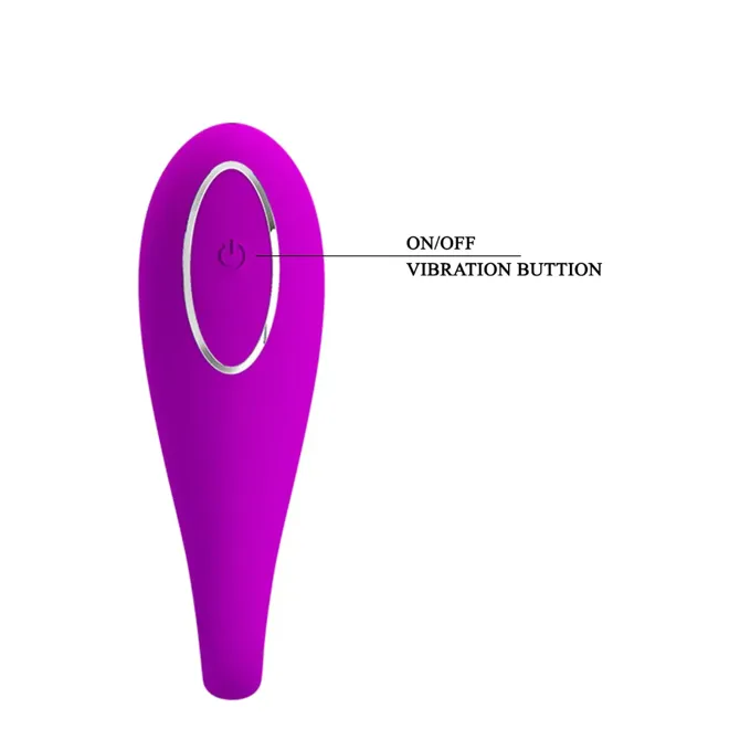 Vibrator za pare Pretty Love Algernon, brezžični upravljalnik, 9,6 cm, USB-polnjenje, vijoličen 4