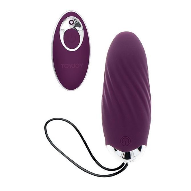 Vibracijski jajček Toy Joy Knock Knock Eggstavagant, USB-polnjenje, vijoličen 5