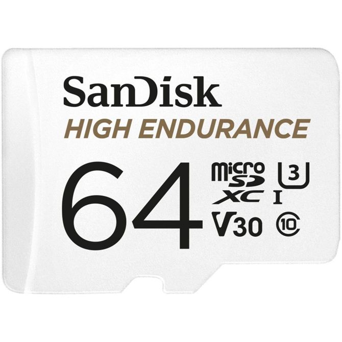 CARD 64GB Sandisk High Endurance Microsdxc 100MB/s +Adapter