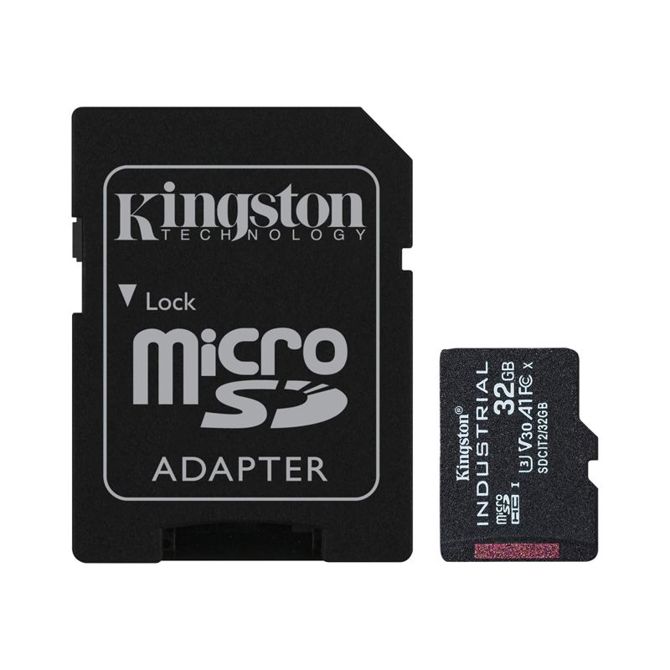 KINGSTON Industrial microSD 32GB Class10 UHS-I SD adapter SDCIT2/32GB spominska kartica