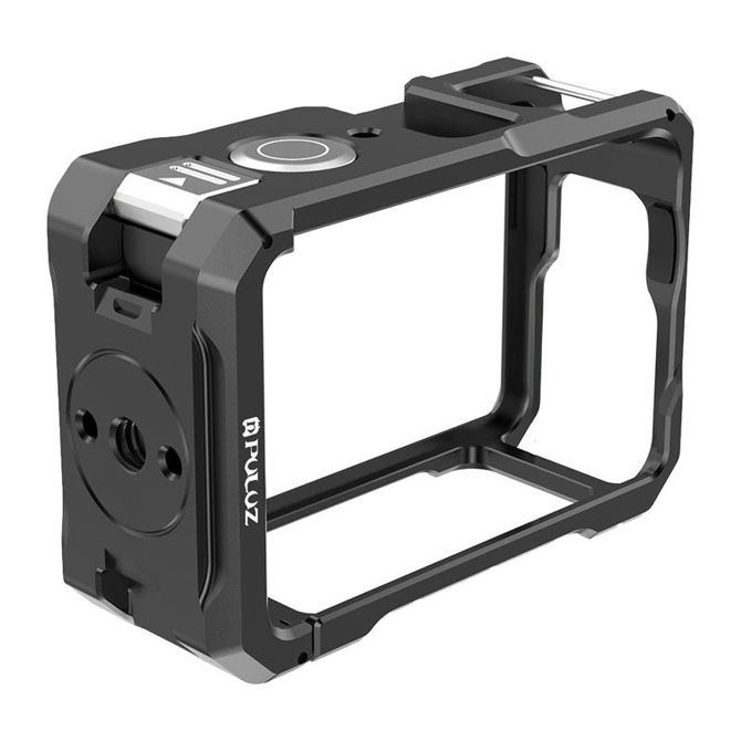 Kovinsko zaščitno ohišje Puluz za DJI Osmo Action 6, aluminijasto ohišje, nastavek za hladni čevelj