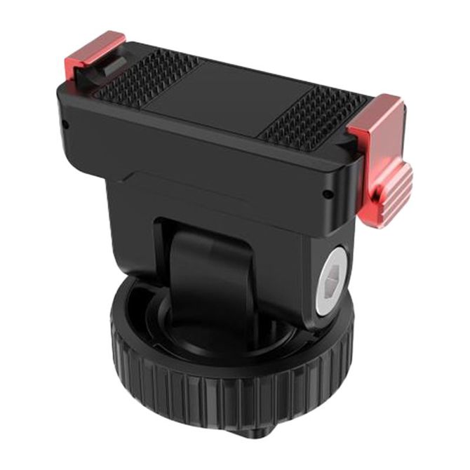 Magnetni adapter Puluz PU1071B za DJI Osmo Action 6 in Osmo Nano, hitro sproščanje, nastavitev kota 75°, 1/4 navoj, črne barve