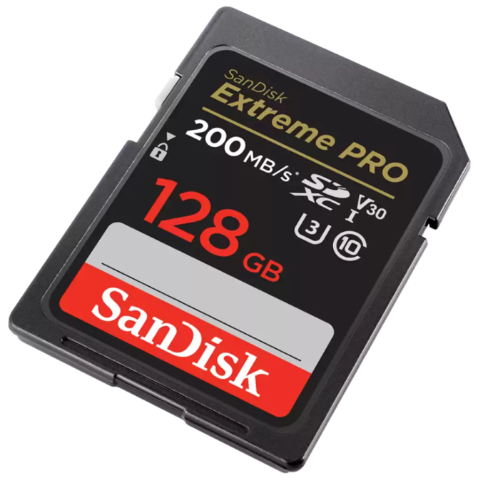 SanDisk 128GB Extreme PRO SDXC UHS-I spominska kartica