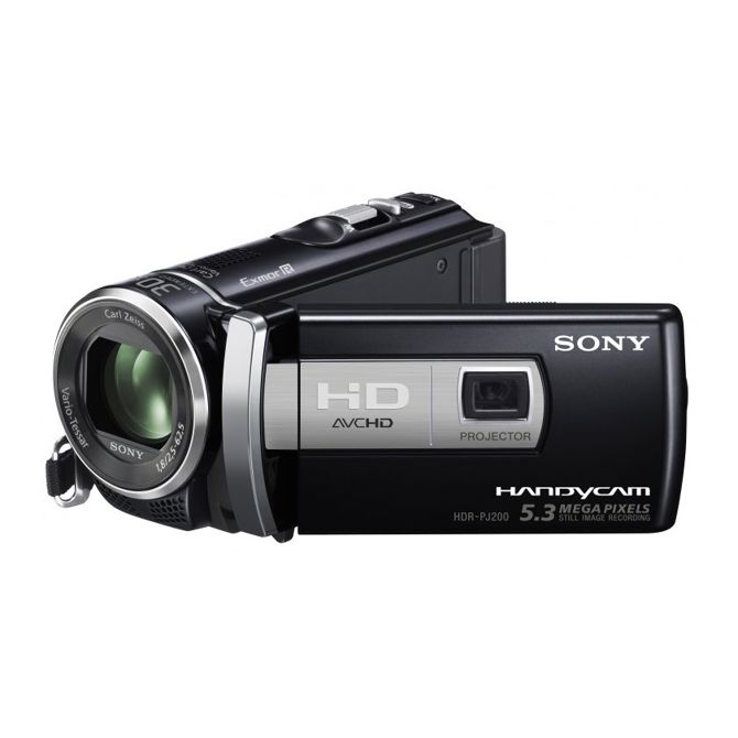 SONY Videokamera HDR-PJ200 vgrajen projektor