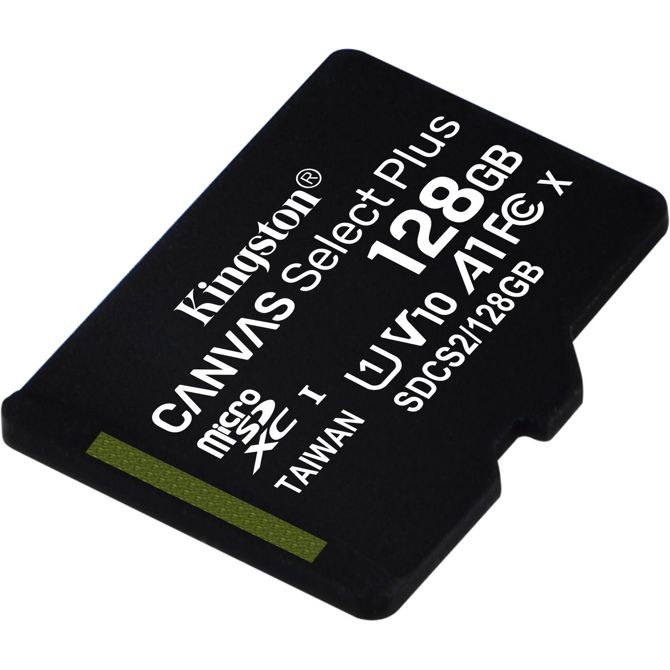 Spominska kartica Kingston Canvas Select Plus MicroSDXC, 128 GB, 100 MB/s + adapter 2