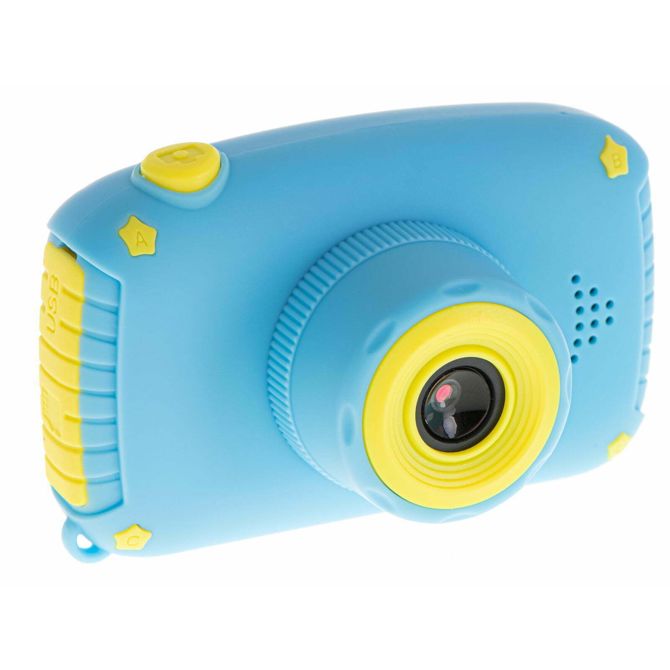 Otroški fotoaparat Ikonika 3 MP LCD SD kartica, Full HD 1080p, etui, modra 6