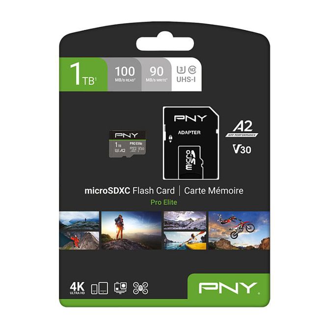 MicroSD PNY 1TB Pro Elite MicroSDXC 100MB/s 3
