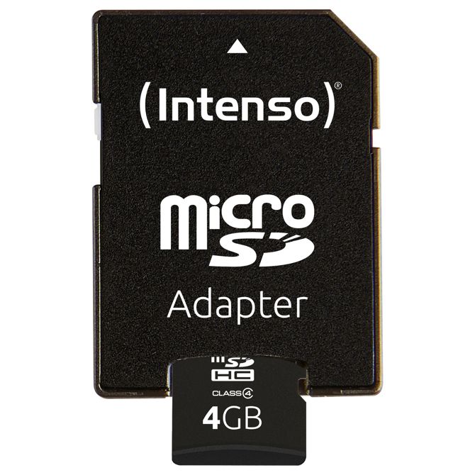KARTICA Intenso  4GB MicroHC 21MB/s + adapter 3