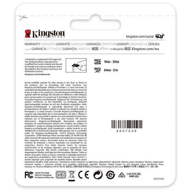 KINGSTON Canvas Go! Plus microSD 128GB Class 10 UHS-I U3 V30 A2 adapter (SDCG3/128GB) spominska kartica 4
