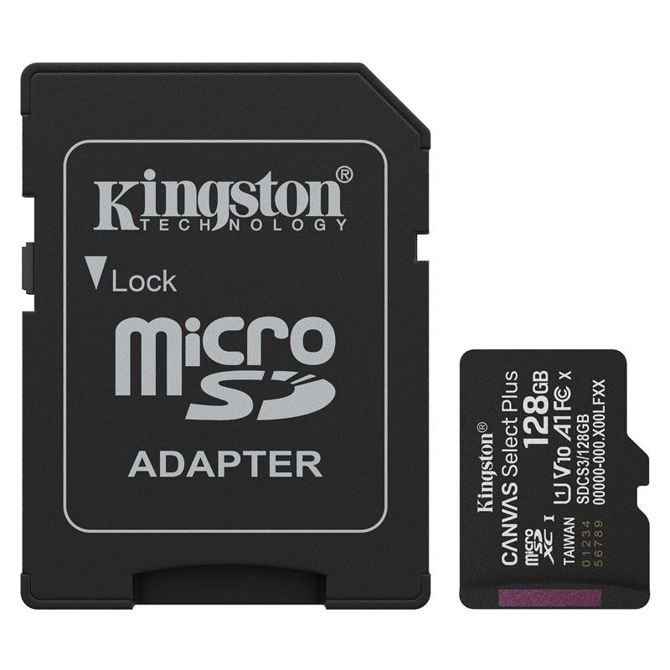 Kartica SD KINGSTON Canvas Select Plus microSD 128GB Class10 UHS-I adapter (SDCS3/64GB) spominska kartica 2