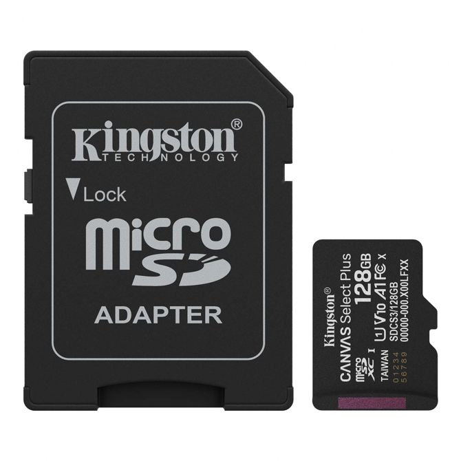 Kartica SD KINGSTON Canvas Select Plus microSD 128GB Class10 UHS-I adapter (SDCS3/64GB) spominska kartica 3