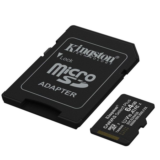 Kartica SD KINGSTON Canvas Select Plus microSD 128GB Class10 UHS-I adapter (SDCS3/64GB) spominska kartica 4