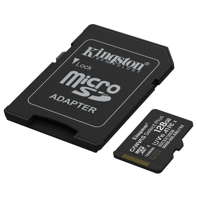 Kartica SD KINGSTON Canvas Select Plus microSD 128GB Class10 UHS-I adapter (SDCS3/64GB) spominska kartica 6
