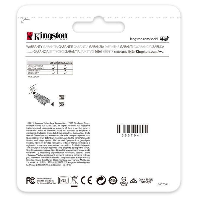 Čitalec kartic KINGSTON MobileLite Plus microSD UHS-II USB3.2 gen1 4