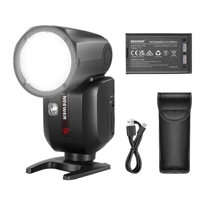 Nova bliskavica Speedlite z okroglo glavo Neewer Z2PRO-N TTL za Nikon 3