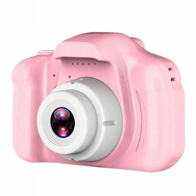 Otroški digitalni fotoaparat Dexxer LCD SD 450mAh roza 3