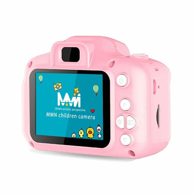 Otroški digitalni fotoaparat Dexxer LCD SD 450mAh roza 5