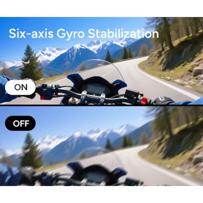 Akcijska športna kamera SJCAM C400, 4K Ultra HD, dvojni zaslon, 6-osna stabilizacija, vodoodporno ohišje, 2 bateriji, črne barve 5
