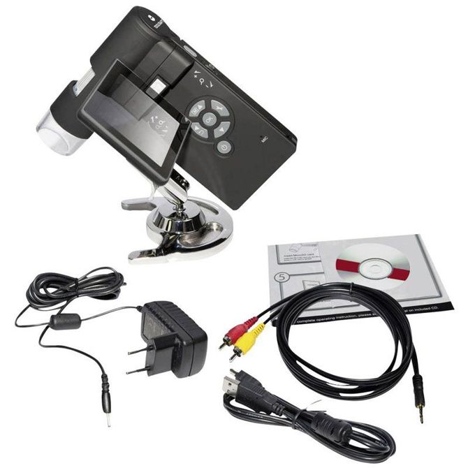TOOLCRAFT DigiMicro mobile 5MP 500x Digital zoom prenosni USB mikroskop z zaslonom 2