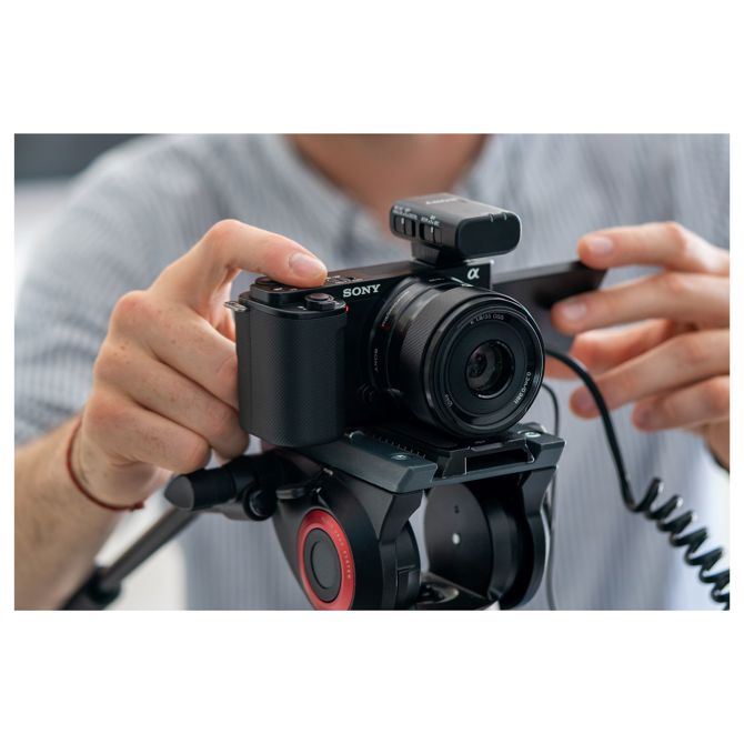 Brezzrcalni fotoaparat Sony ZV-E10 24,2 MP, APS-C CMOS senzor, objektiv 16-50 mm, 4K video, Wi-Fi/Bluetooth 6