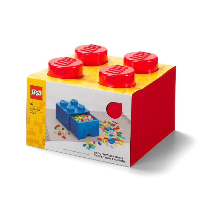 Lego®: Škatla za shranjevanje z gradnikom 4 - Rdeča (40051730)