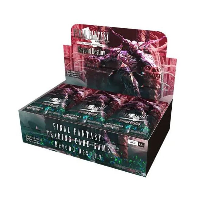 Igralne karte Final Fantasy TCG Beyond Destiny Booster Display, 36 booster paketov, angleška različica