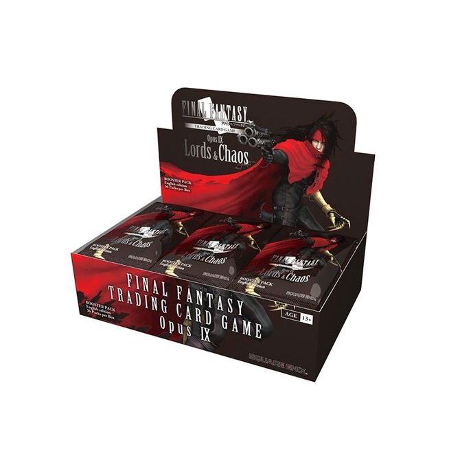 Igralne karte Final Fantasy TCG Opus IX Lords & Chaos Booster Display, 36 booster paketov, angleška različica