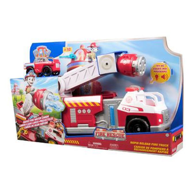 Gasilska reševalna igrača Spinmaster Paw Patrol  - Marshalls Deluxe gasilski tovornjak, od 3. let