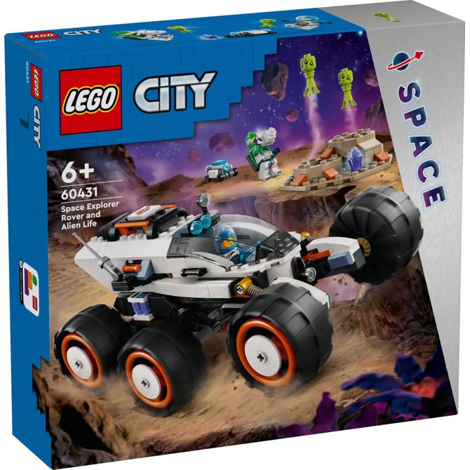 Kocke Lego® City: Raziskovalni rover in vesoljsko življenje (60431)