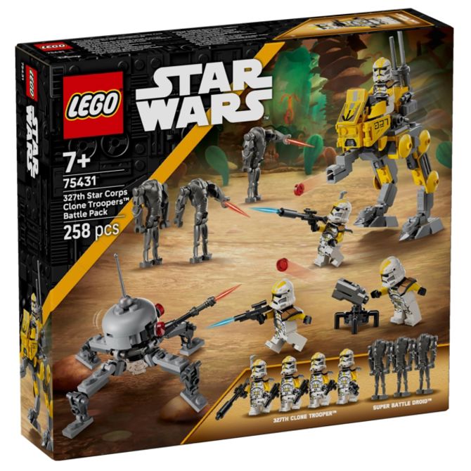 Kocke Lego Star Wars: Bojni paket klonskih bojevnikov 327. legije Star Corps (75431), 258 kock, od 7. let