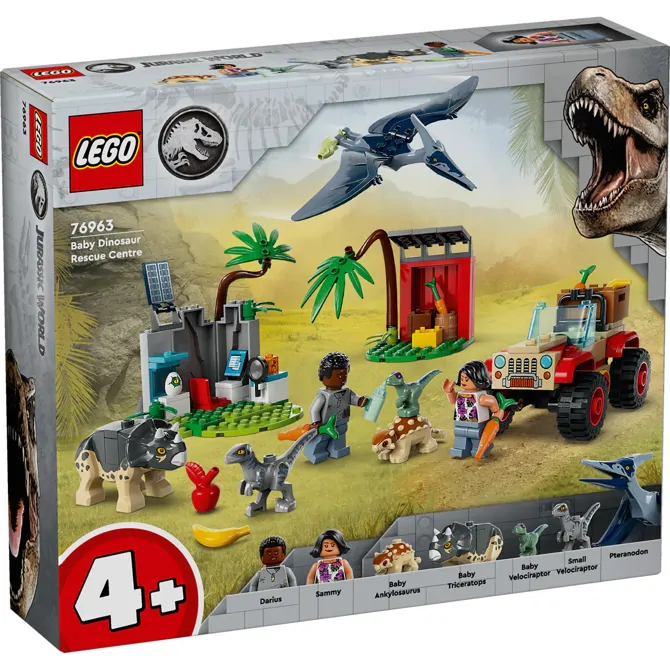 Kocke Lego® Jurassic World Reševalno središče za dinozavrske mladiče (76963)
