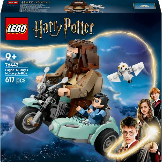 Kocke Lego Harry Potter: Hagrid in Harryjeva vožnja z motorjem 76443