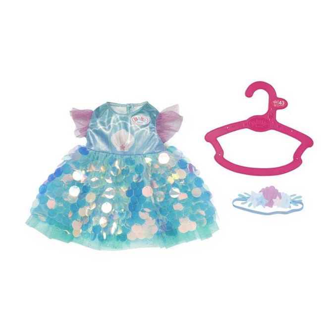 Obleka morske deklice Baby Born, 43 cm, od 3. let