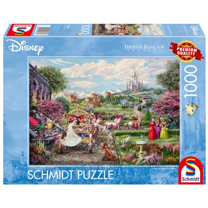 Puzzle  Schmidt Spiele Thomas Kinkade Studios: Disney Dreams Collection - Pepelka in srečno življenje (1000 kosov), od 12. let