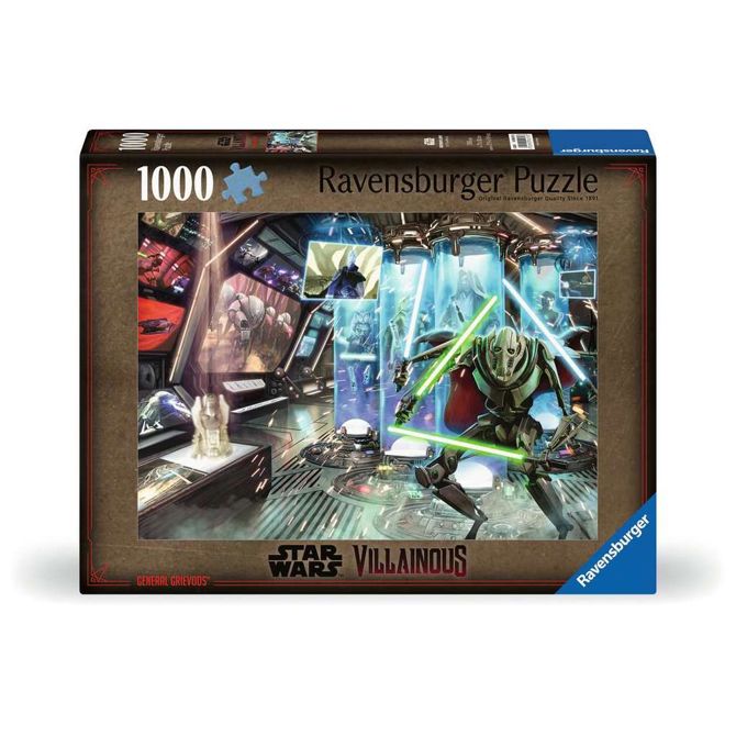 Sestavljanka Ravensburger: Vojna zvezd Zlobnež: General Grievous (1000 delov), od 14. let