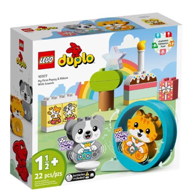 Kocke Lego Duplo®: Moj prvi kužek in mucka z zvoki (10977)