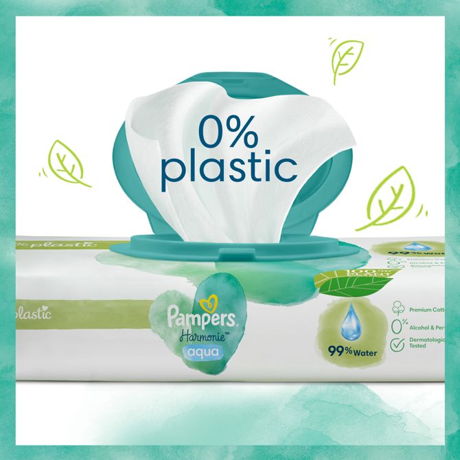 Otroški čistilni robčki Pampers Aqua Harmonie, 144 kos 3