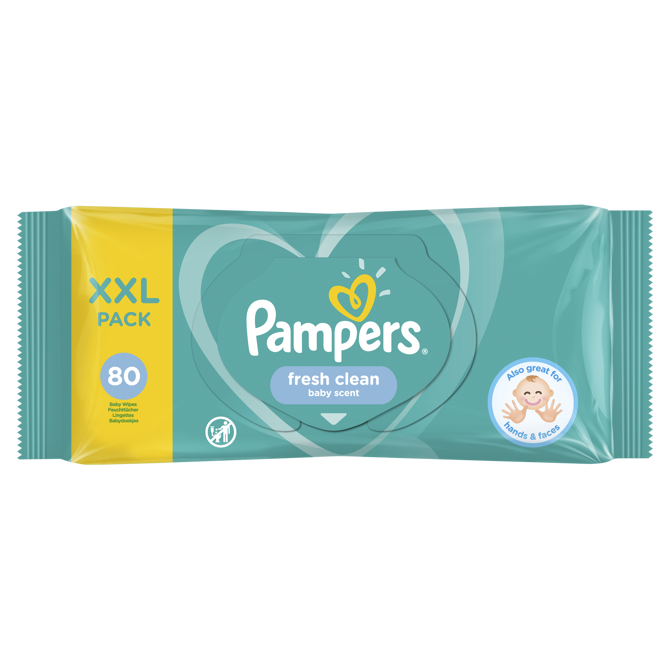 Otroški robčki Pampers Fresh Clean XXL - 80 kosov 2