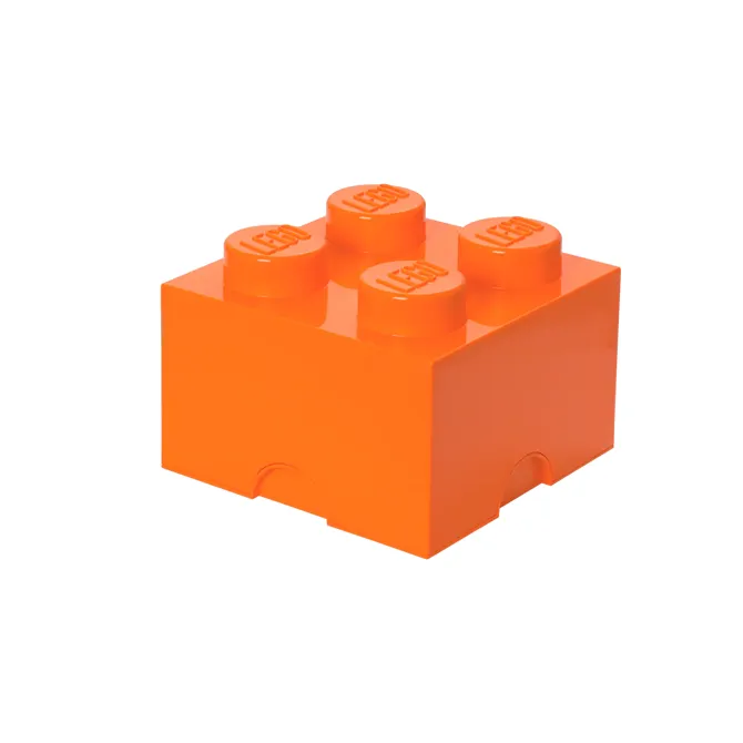 Lego®: Škatla za shranjevanje z gradnikom 4 - Oranžna (40031760) 2