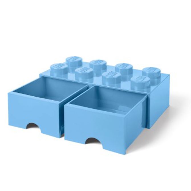 Lego®: Škatla za shranjevanje z gradnikom 8 - Svetlo modra (40061736) 3