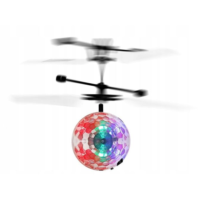Akumulatorska leteča disko krogla LED RGB 6