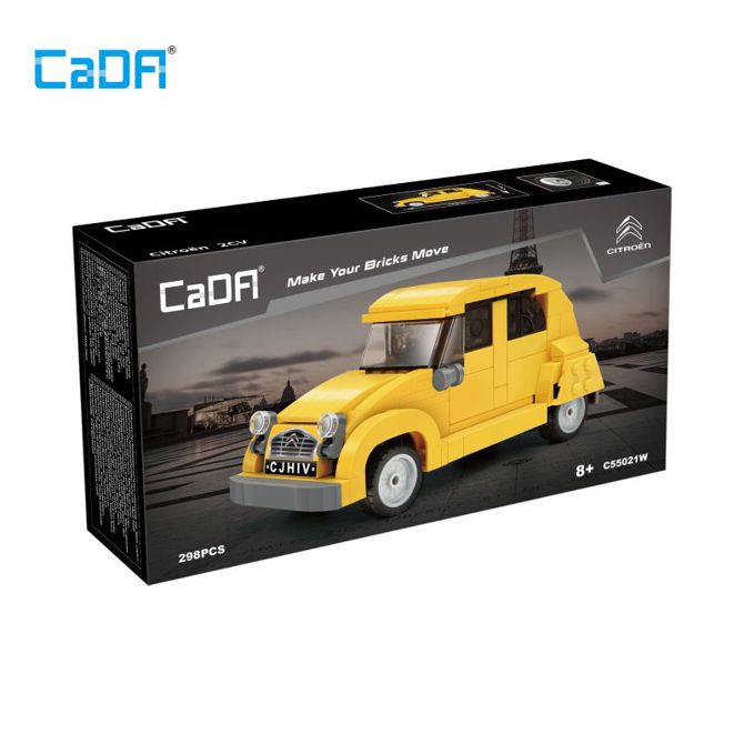 Avtomobil CaDa Citroën 2CV Spaček, model C55021W, 298 kosov, 1:24 merilo, uradno licenciran model 4