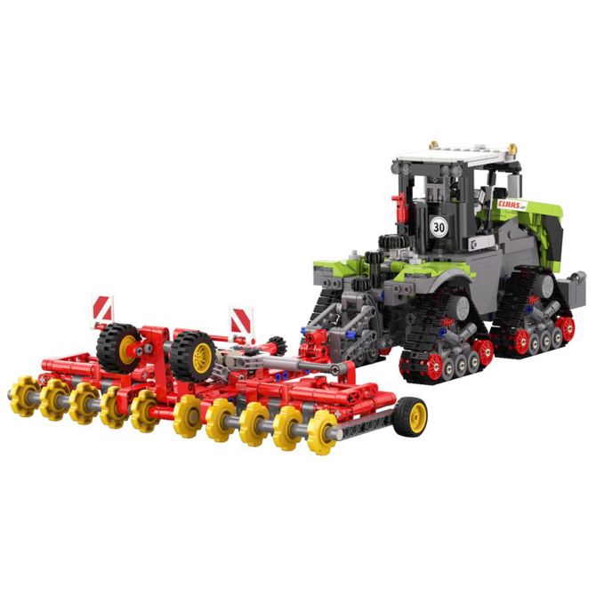 Sestavljiv model CaDA CLAAS XERION 5000 TRAC TS C65012W, 1:32, 1336 kosov, uradna licenca CLAAS 4