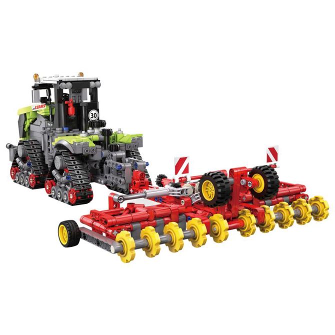 Sestavljiv model CaDA CLAAS XERION 5000 TRAC TS C65012W, 1:32, 1336 kosov, uradna licenca CLAAS 5